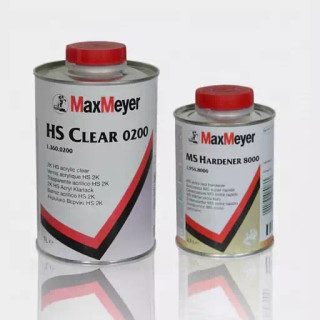 کیلر دو جزئی اکریلیک HS 0200 و خشک کن MAXMEYER MS 8000 مکس میر(سگ نشان)(ضدخش) 1 & 0.5 لیتر